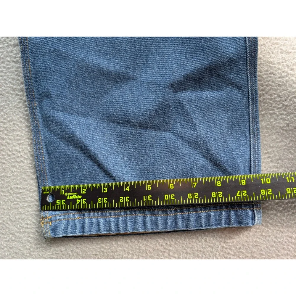 Duluth Trading Co Blue Denim Work Jeans Men's 42x28 Straight Leg 100% Cotton